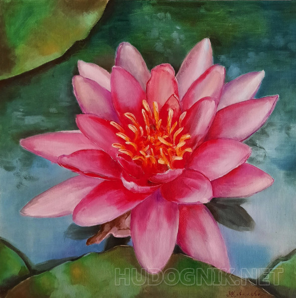 Картина Кувшинка. Размеры: 30x30, Год: 2020, Цена: 3500 рублей Художник ...