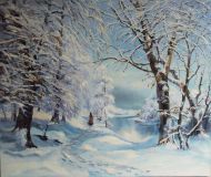 "Walking on the first snow ..." (based on Danish artist Anders Andersen)