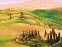 Inspirado en los paisajes de la Toscana