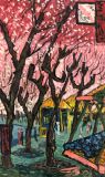 Si alguien quisiera Spring, Plum Orchard. Variación sobre un tema de Utagawa Hirosege.