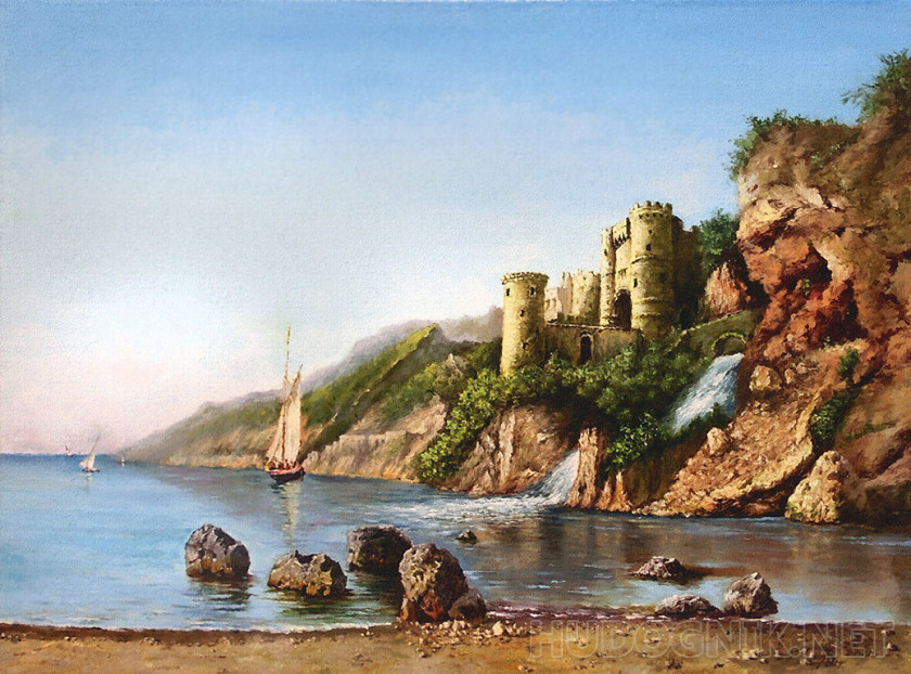 Старый замок на берегу