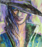 Woman in hat