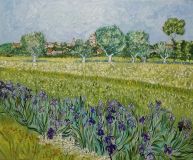 Copy Van Gog View of Arles with irises in the foreground