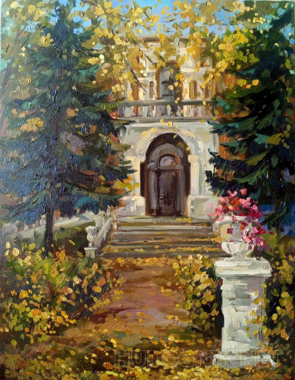 Картина Усадьба Быково. Осень. Размеры: 35x45, Год: 2021, Цена: 7000 ...