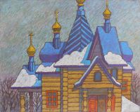 Belgorod. Templo de Vvedensky en invierno