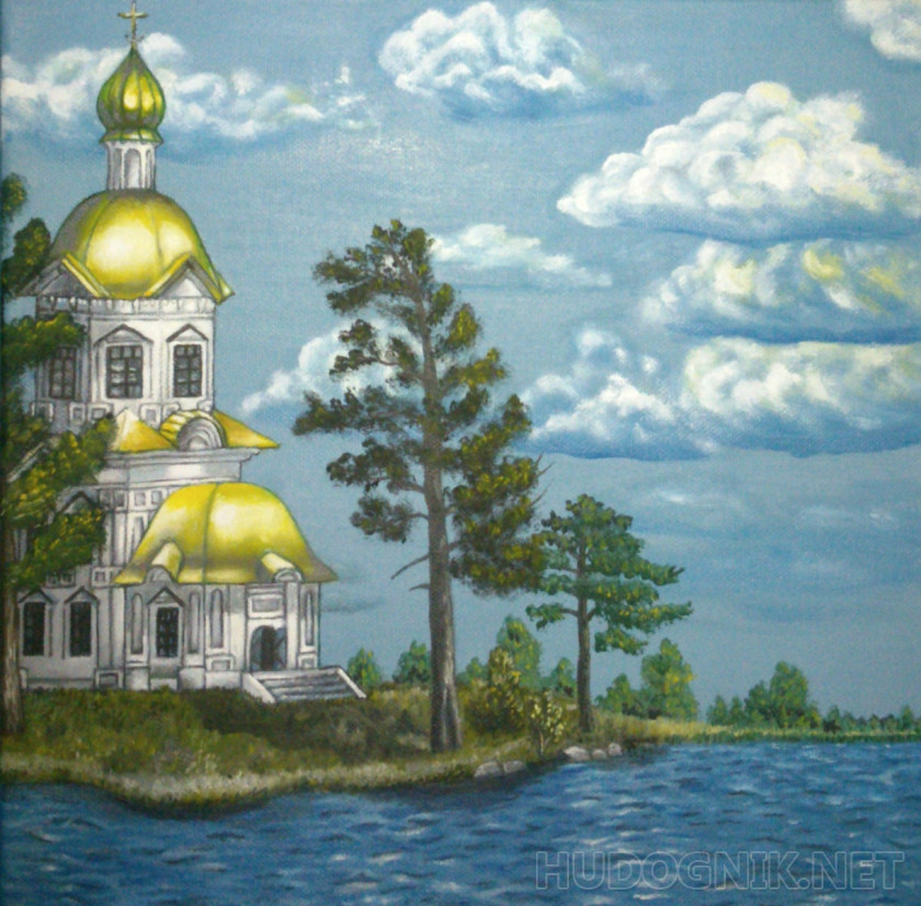 Церковь у реки.