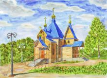 Belgorod. Iglesia en primavera