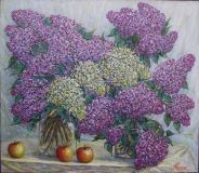 Lilacs on the table.