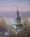 In the Lavra - a view of the Dnieper.