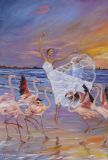 Dancing with flamingos