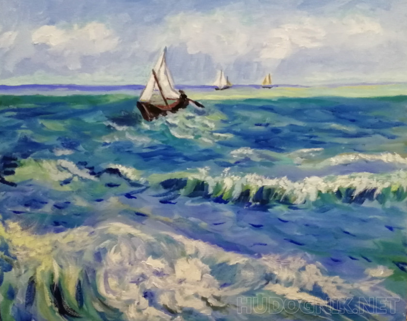 Копия Ван Гог Морской пейзаж в Сент-Мари