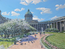 Summer day at the Kazan Cathedral