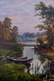 Landscape with boats