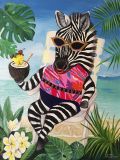Zebra on vacation