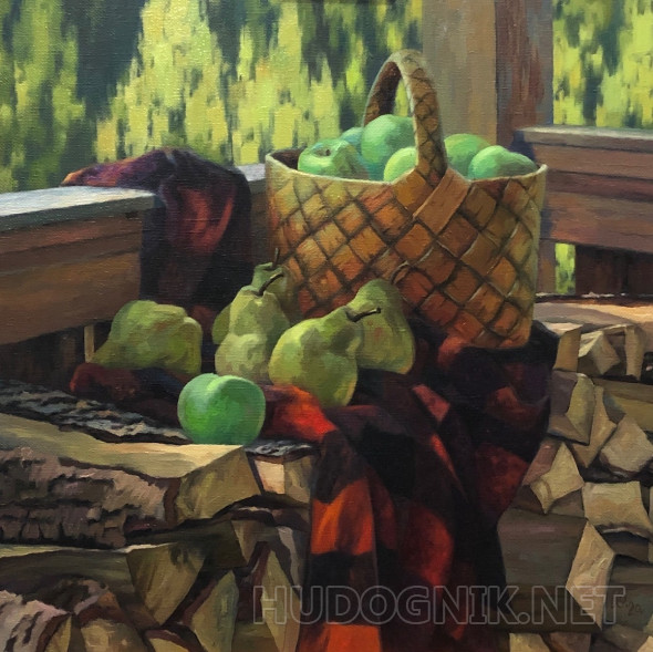 Картина На дровах.. Размеры: 70x70, Год: 2020, Цена: 80000 рублей ...