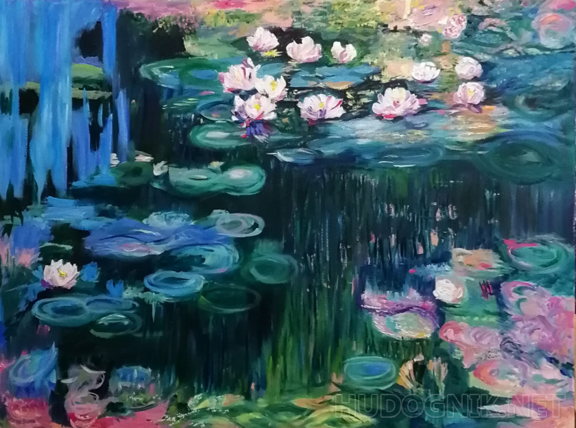 A copy of Claude Monet Water Lilies