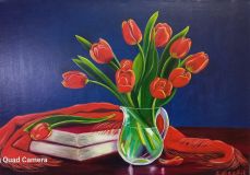 Red tulips- Happiness