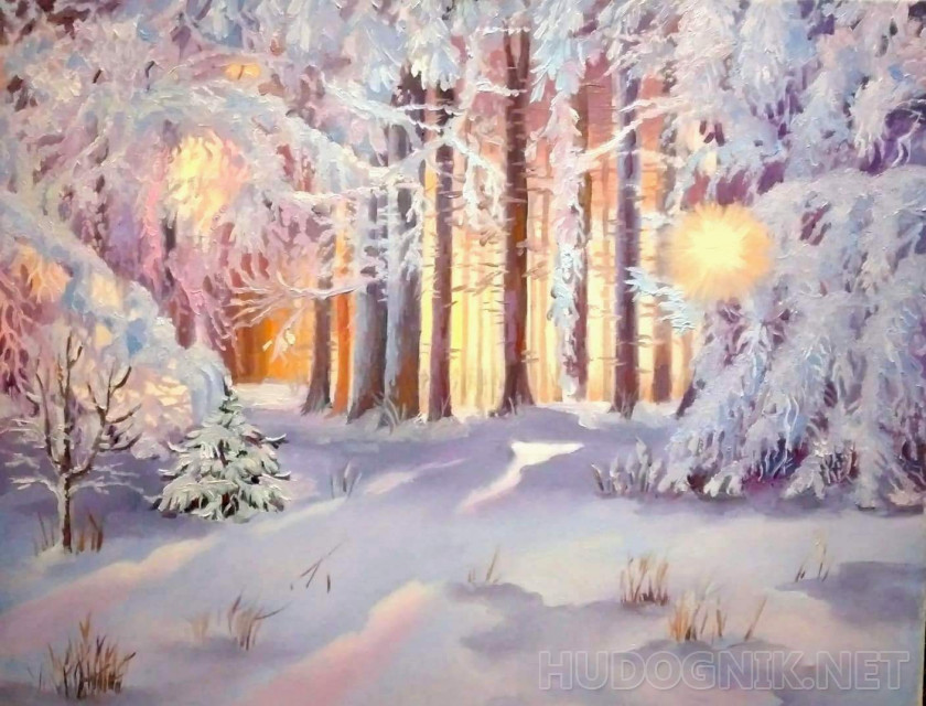 Картина Шишкина «Зима» («Зима в лесу»), артикул poster_