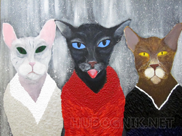 Картина Три кота. Размеры: 70x60, Год: 2021, Цена: 2982600 рублей ...