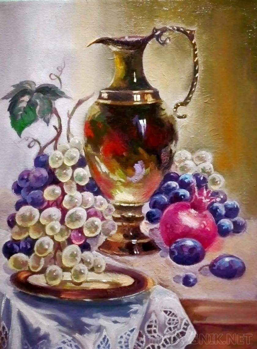Wine with grapes