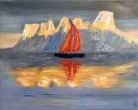 Sailboat in ice