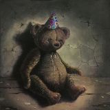 Teddy bear from an abandoned house