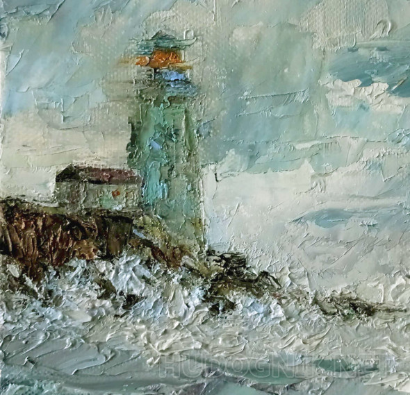 Картина Маяк. Размеры: 20x20, Год: 2021, Цена: 3500 рублей Художник ...