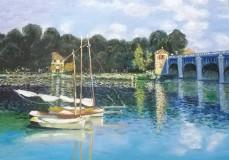 Copy Monet Bridge in Argenteuil