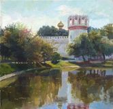 El convento de Novodevichy. Día de sol