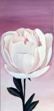 Delicate peony, oil painting