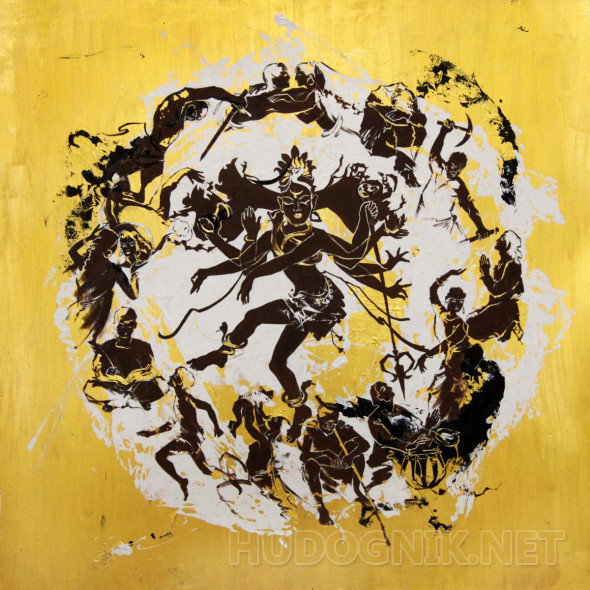 Картина Шива Танцующий. Размеры: 100смx100см, Год: 2021, Цена: 33000 ...