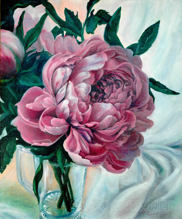 Картина Большой пион.. Размеры: 50x60, Год: 2021, Цена: 15000 рублей ...