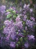 Lluvia en el jardín de lilas