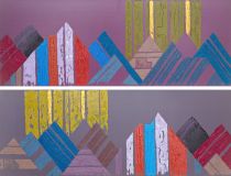 Cordillera Mountains AB Abstraction Diptych