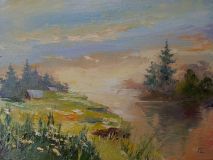 "Morning over the river"