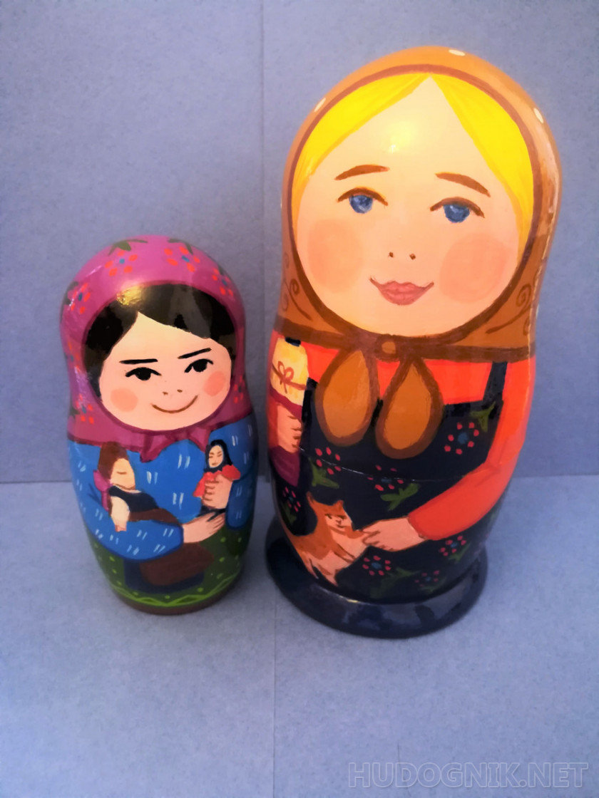 Russian folk nesting doll.