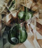 Green violin. Post-kubofuturizm
