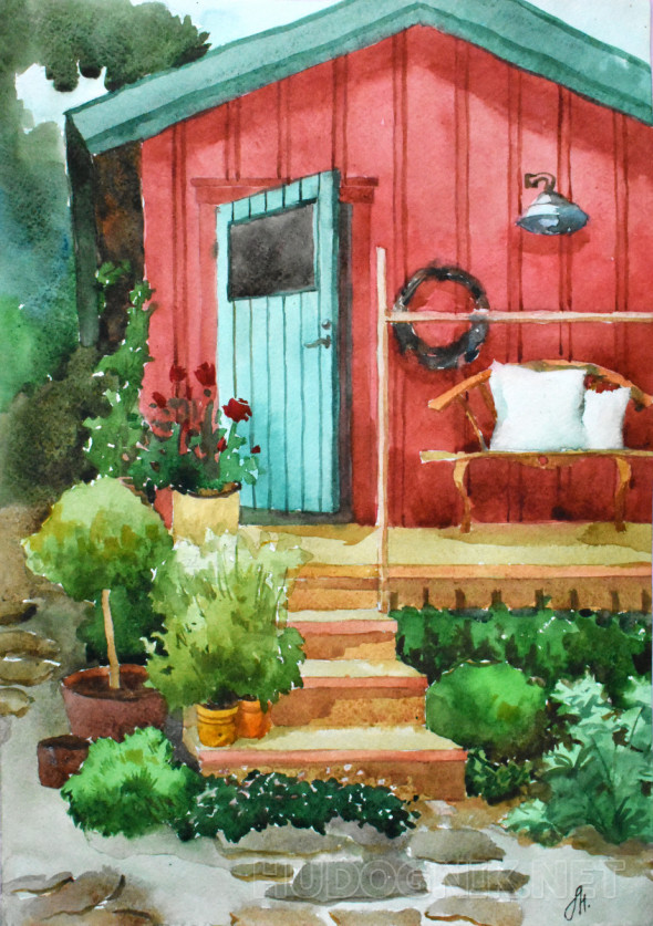 Картина Дом. Размеры: 30x40, Год: 2020, Цена: 7000 рублей Художник ...