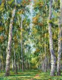 Birch grove in Izmailovo
