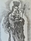 Free copy of Albert Dürer''Madonna and Child''.