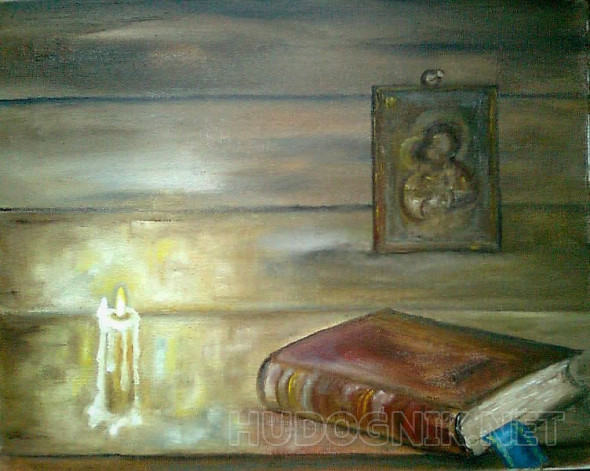 Картина "Вечерняя молитва...". Размеры: 30x24, Год: 2015, Цена: 4800 ...
