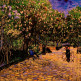 Улица с цветущими каштанами в Арле (коп с Ван Гога)