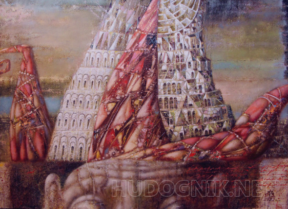 Картина Архитектор или весь секрет в шляпе. Размеры: 80x58, Год: 2022 ...