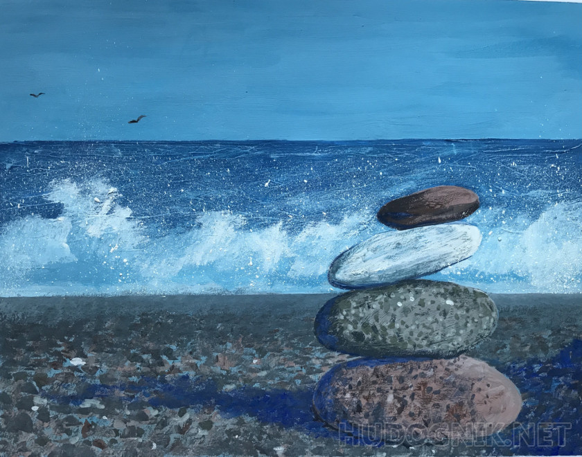Картины из морских камней