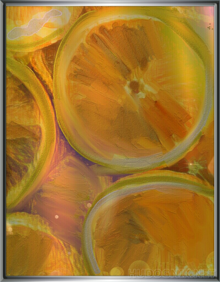 Citrus Paradise Art painting canvas 40h35