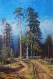 Шишкин Иван (1832-1898) сосновый лес. Елабуга , подписана и датирована 1897. Копия