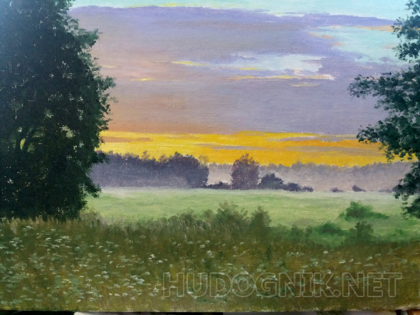 Картина Рассвет. Размеры: 24x18, Год: 2022, Цена: 15000 рублей Художник ...