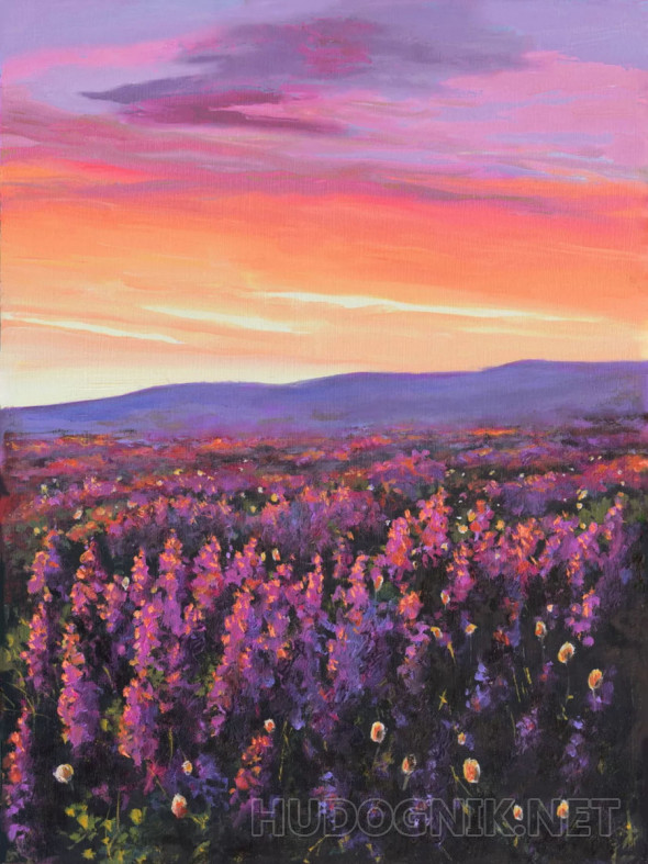 Картина Сиреневая симфония. Размеры: 40x52, Год: 2019, Цена: 35000 ...