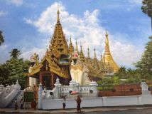 Shwedagon Stupa. Myanmar