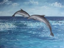 Las olas, el viento y... delfín